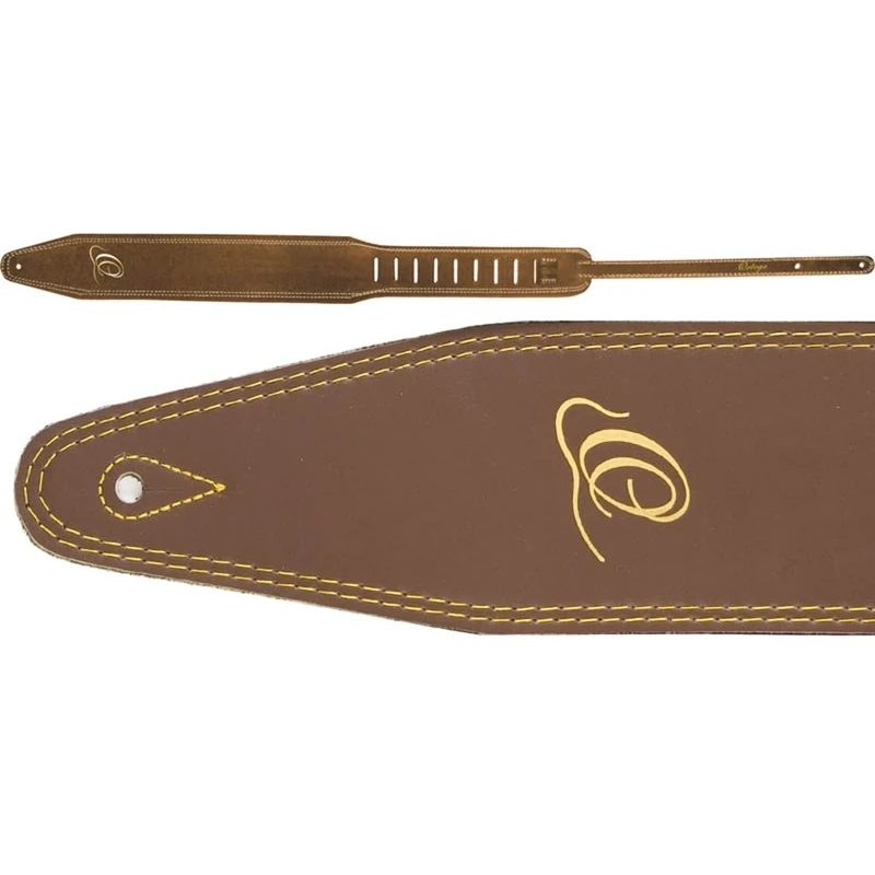 Ortega OSL2-85BR Guitar Strap - Genuine Leather
