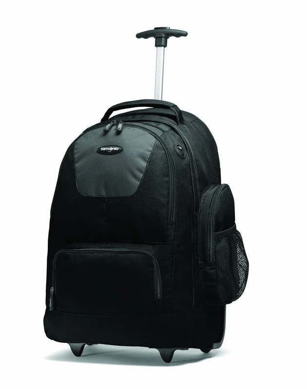 Samsonite Unisex-Adult Wheeled Backpack with Organizational Pockets, Black/Charcoal, One Size, Wheeled Backpack with Organizational Pockets