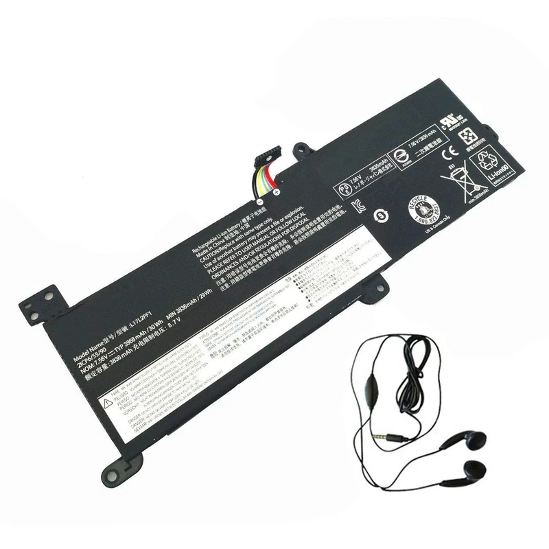 amsahr L17L2PF1-03 Replacement Battery for LENOVO L17L2PF1, ideapad 330-14IKB, ideapad 330-15IKB, 330-15IKB Touch - Includes Stereo Earphone ()