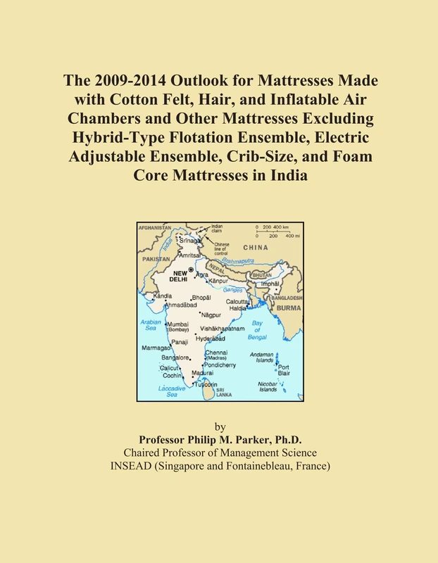 The 2009-2014 Outlook for Mattresses Made with Cotton Felt, Hair, and Inflatable Air Chambers and Other Mattresses Excluding Hybrid-Type Flotation ... Crib-Size, and Foam Core Mattresses in India