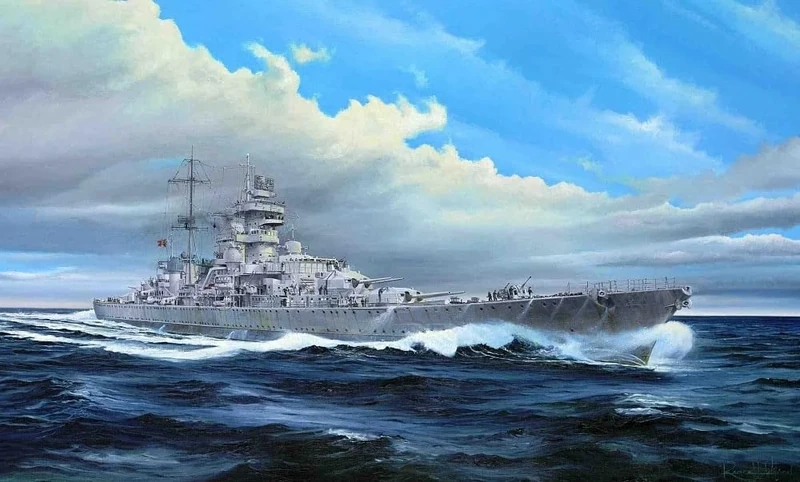 Trumpeter 1:350 - German Cruiser Prinz Eugen 1945