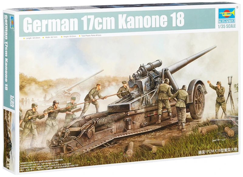 Trumpeter 1: 35 - German 17cm Kanone 18 Heavy Gun