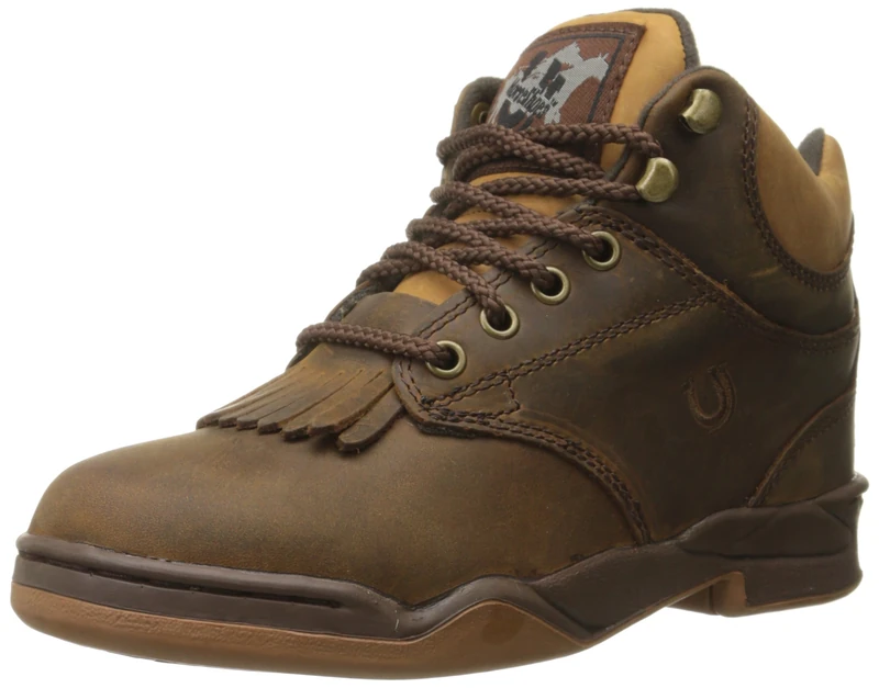 ROPER Womens Horseshoe Kiltie Round Toe Hiking Casual Boots Ankle - Brown, Chocolate, 5.5 UK