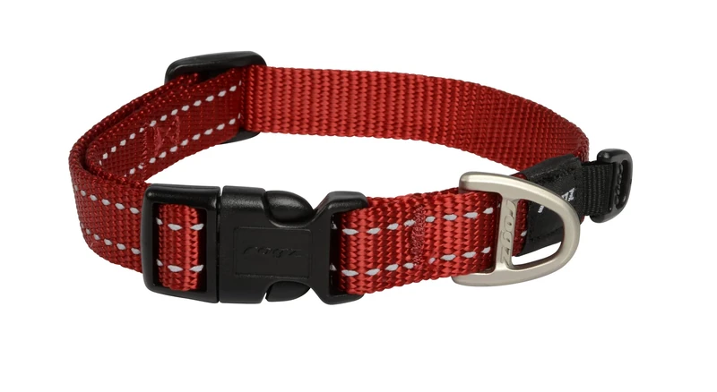 Rogz Utility Collar Snake, Medium, Red