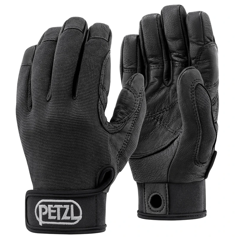 Petzl Cordex Lightweight Belay and Rappel Gloves - Black, S