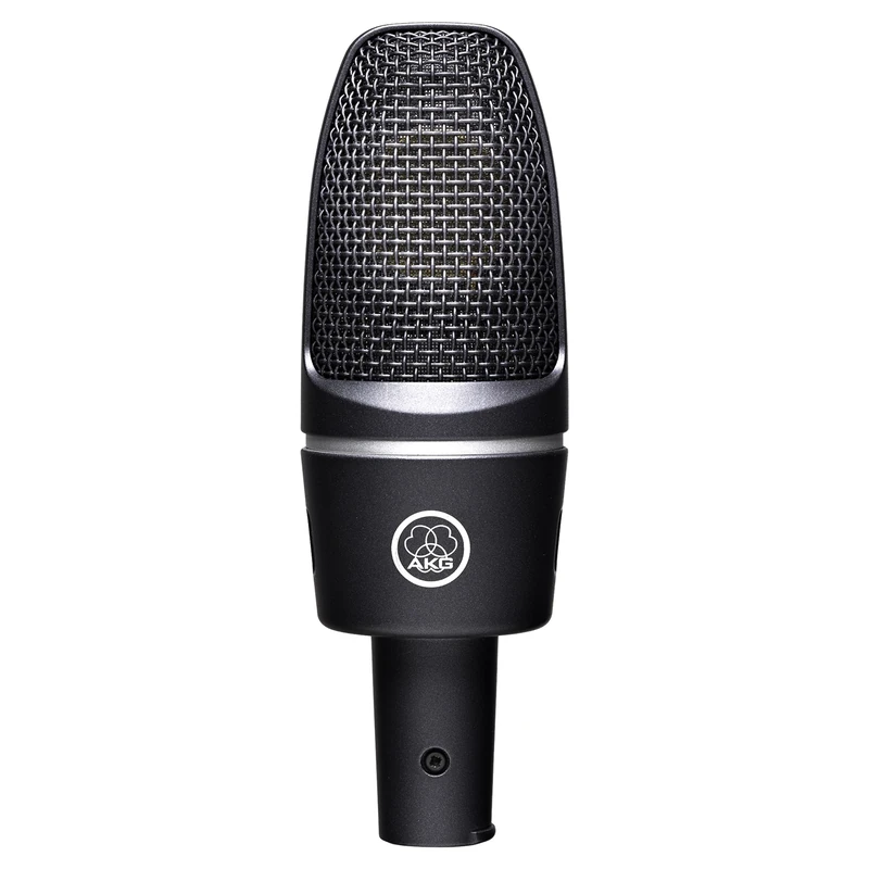 AKG C3000 High Performance Large-Diaphragm Condenser microphone, Studio cardioid microphone, switchable low-cut filter, heavy duty die-cast metal housing, switchable attenuation pad - Black
