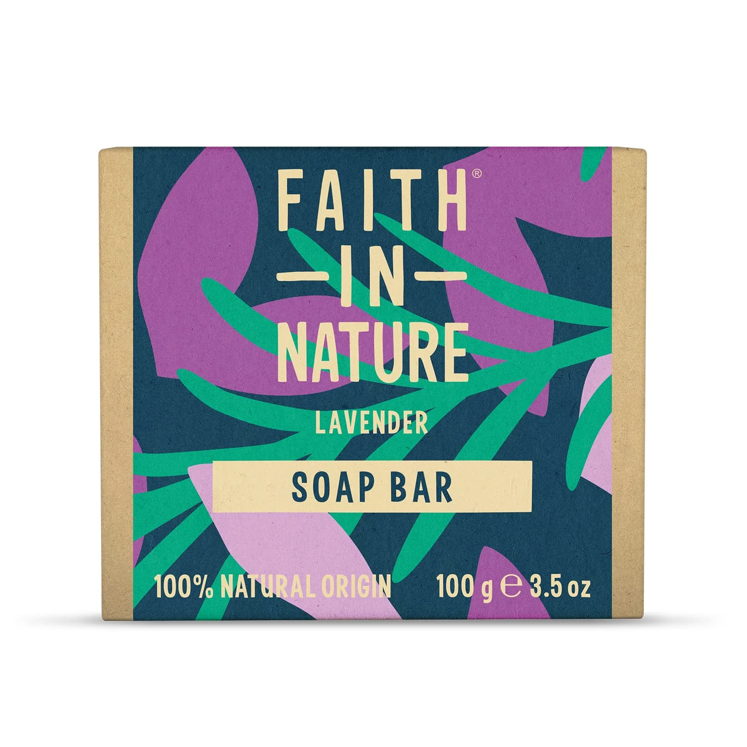 Faith In Nature Natural Lavender Hand Soap Bar, Relaxing, Vegan & Cruelty Free, No SLS or Parabens, 100g