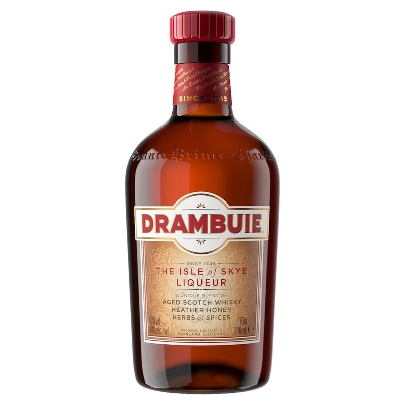 Drambuie Whisky Liqueur , 70cl , 40 Percent ABV , Award-Winning Liqueur Made with Scotch Whisky, Rare Heather Honey, Aromatic Herbs, and Spices , Smooth and Complex with a Sweet, Herbal Finish