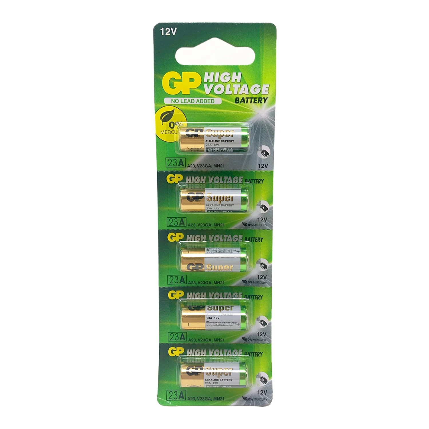 GP Batteries 23AE A23 12v Alkaline Batteries (Pack of 5)