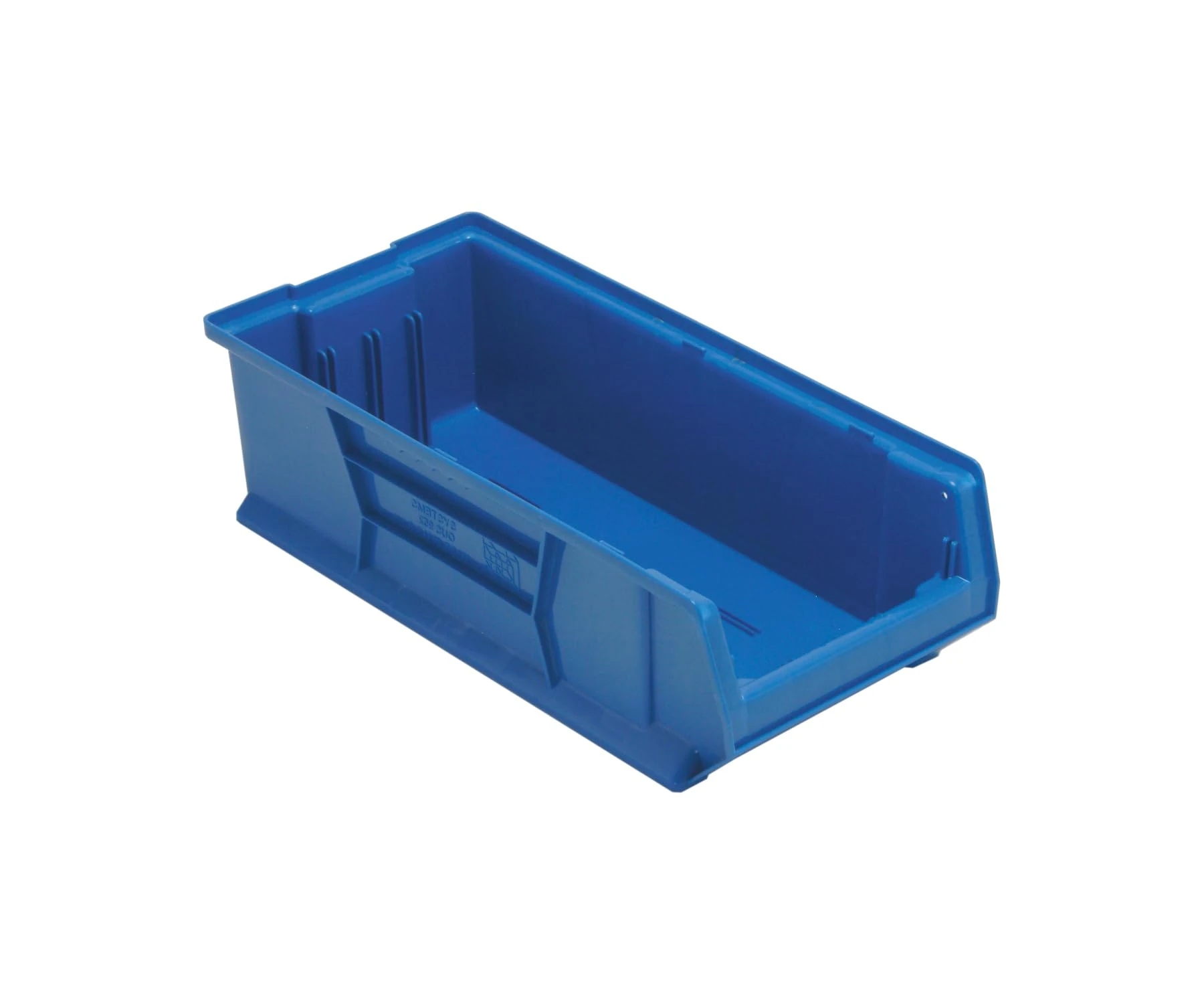 Quantum QUS952 Plastic Storage Stacking Hulk Container, 24-Inch by 11-Inch by 7-Inch, Blue, Case of 4