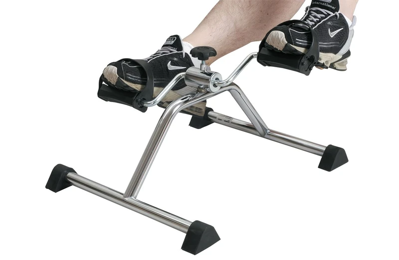 Pedal Exerciser, Mini Exercise Bike, Portable Indoor Fitness, Arm and Leg Exerciser, Work Out and Rehabilitation, Sturdy Exerciser with Adjustable Resistance