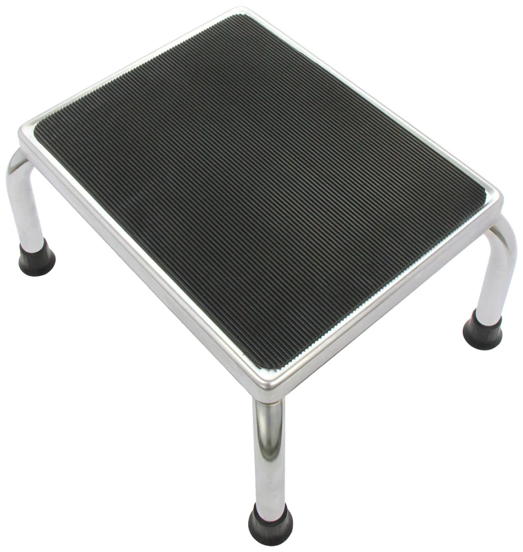 Homecraft Non-Slip Safety Step Stool with Handle for Bathroom, Without Rail, Kitchen, Slippery Floor