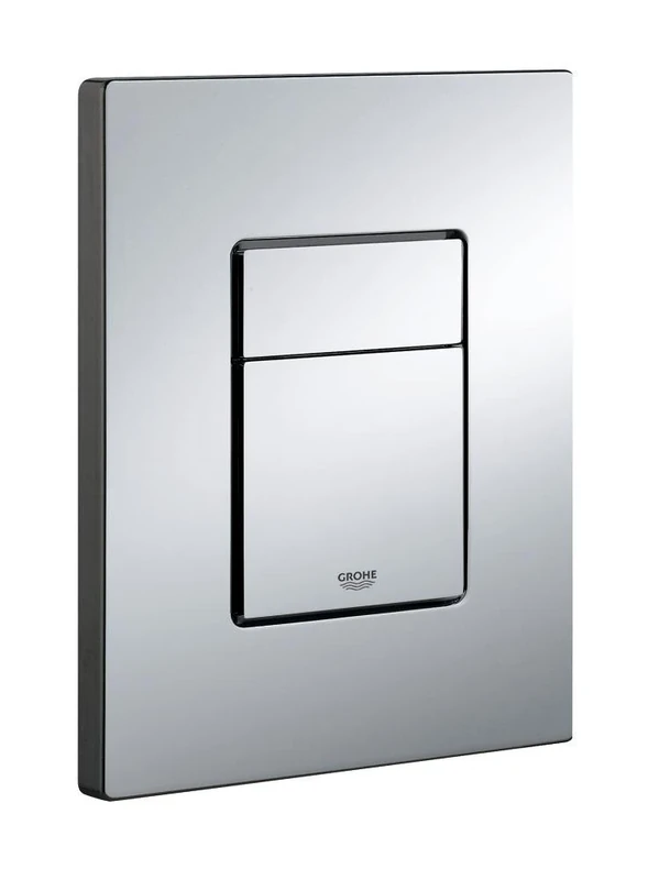 GROHE Skate Cosmopolitan Flush Plate for Concealed Gd2 Cisterns, Water-Saving, Dual Flush with Start-and-Stop Activation, Easy to Install, Chrome, 38732000