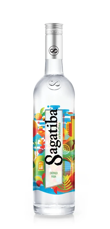 Sagatiba Cristalina Cachaca 70 cl, 38% ABV - Premium Brazilian Cachaca