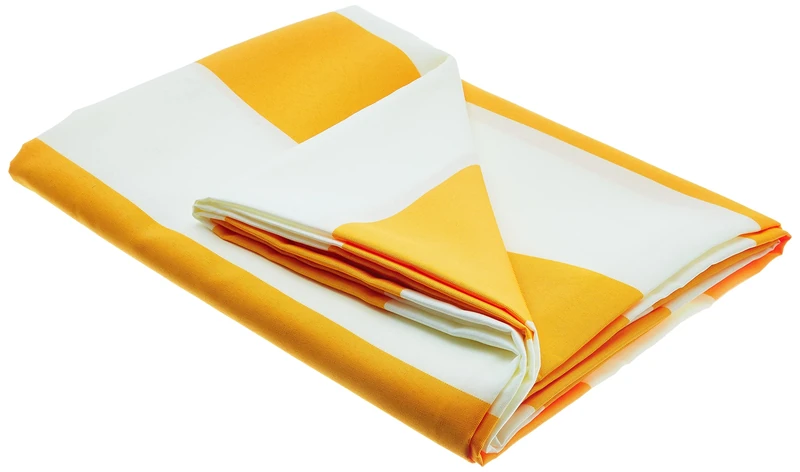 Floracord 05-77-61-00P Vertical Sun Sail 230 x 140 cm Block Stripes with Accessories Ready to Assemble Yellow/White