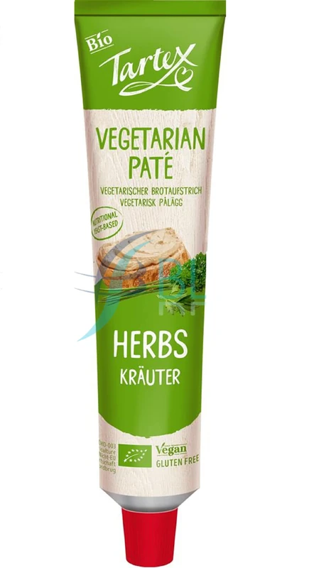 Tartex Organic Herb Pate Tube - 200g Vegan Spread Plant-Based