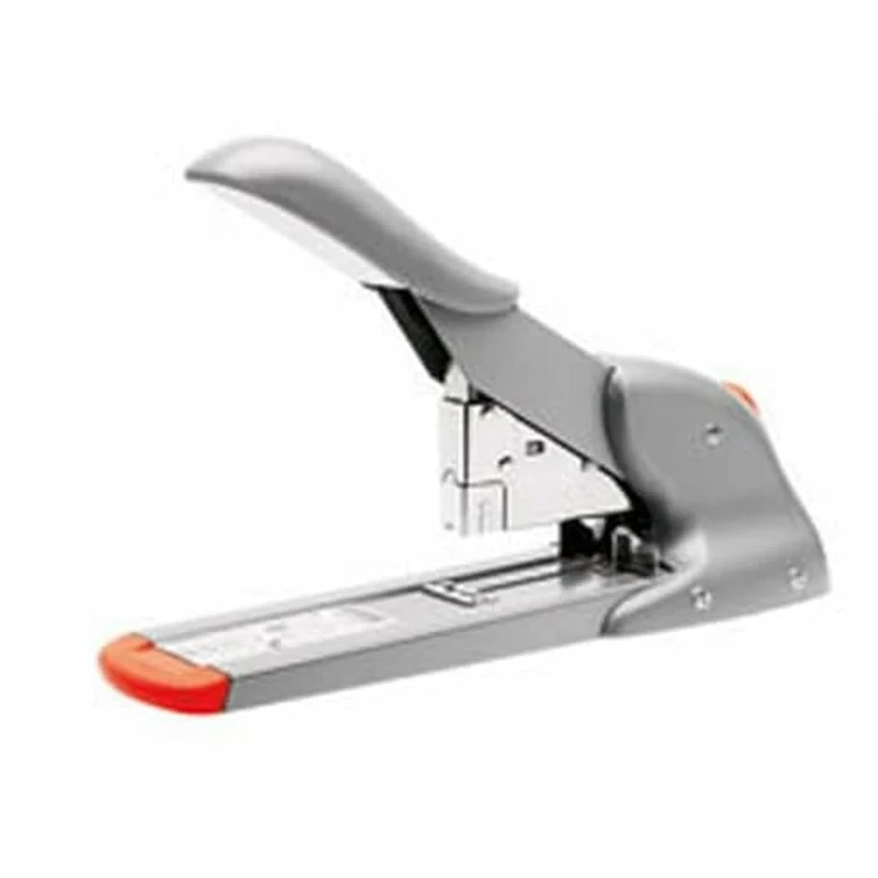 Rapid Fashion HD110 Heavy Duty Stapler, 110 Sheet Capacity, High Volume Stapling, Metal and Plastic, Silver/Orange, 21080815