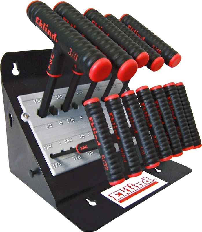 Eklind 60614 Power-T Key Set 13 Piece with Stand 6" Arm
