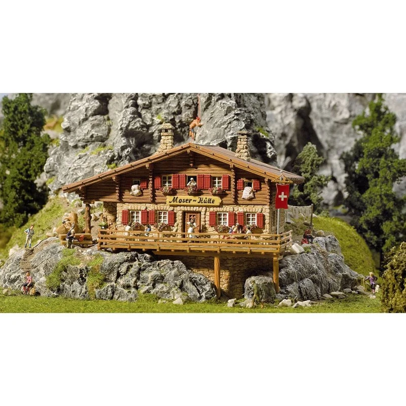 Faller High Mountain Shelter Cabin Moser Huette - Miniature Toy Building for Children - Unisex