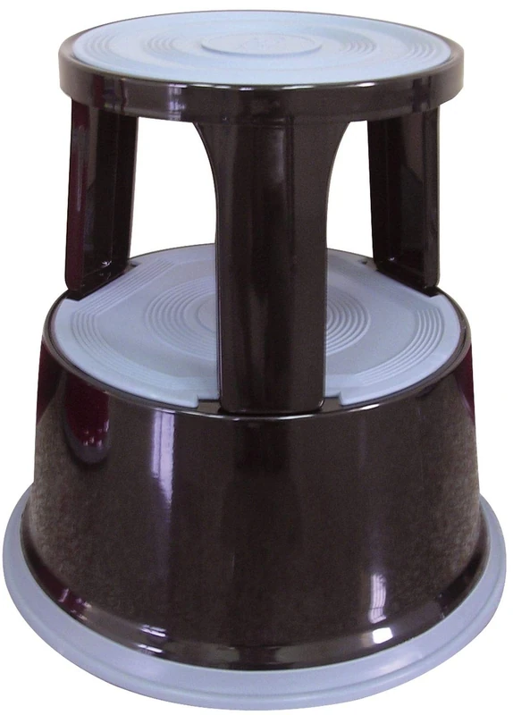 Q-Connect Black Metal Step Stool KF04845 - Image 1