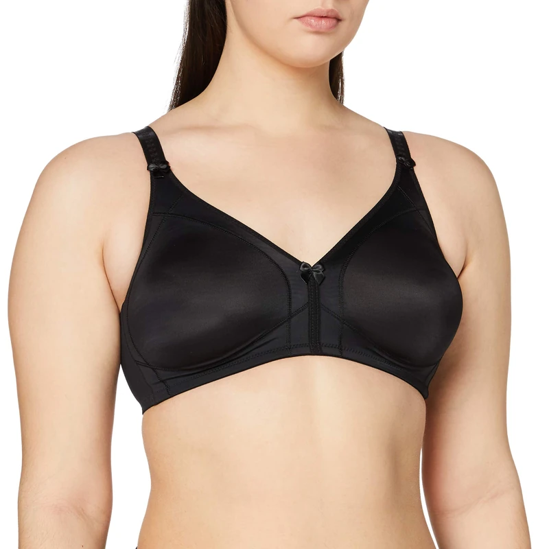SUSA Women's Standard Bra, Opaque, Schwarz, D80