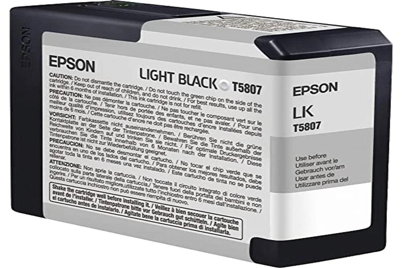 EPSON T5807 Ink Photo Light Black Standard Capacity 80 ml Pack of 1