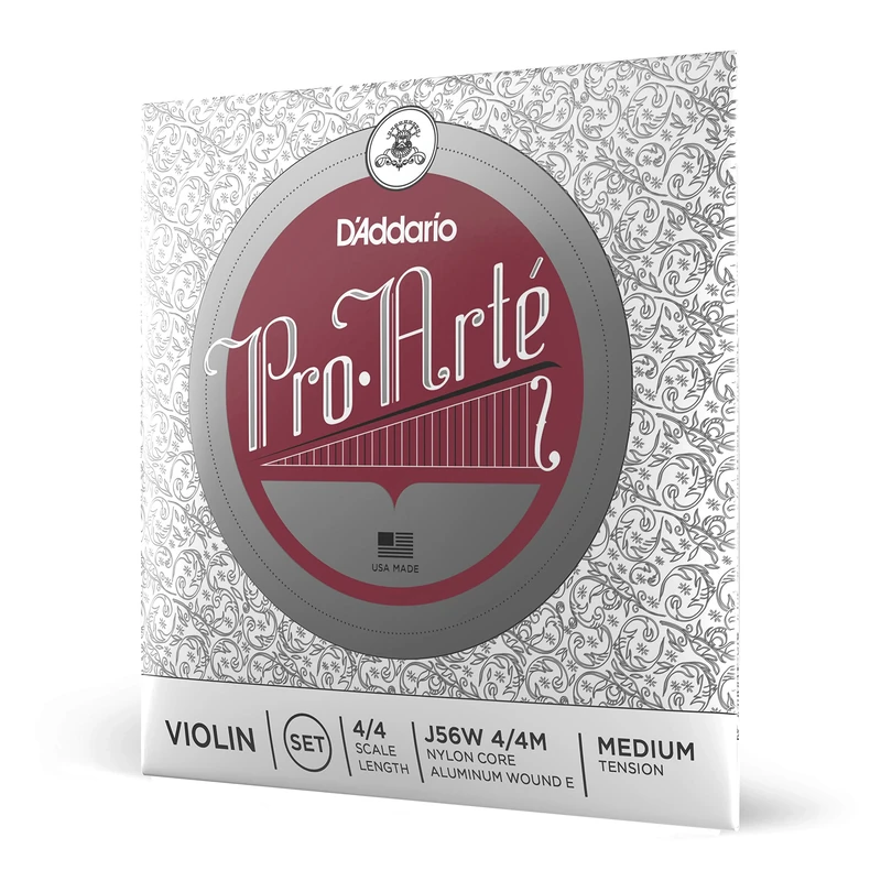 D'Addario Pro-Arte Wound E 4/4 Scale Medium Tension Violin String Set