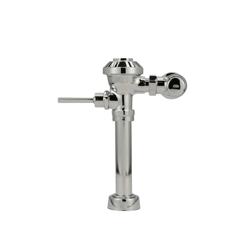 Zurn Z6000-YB-YC Aquaflush Exposed Manual Diaphragm Flush Valve with 3.5 GPF, Sweat Solder Kit, Cast Wall Flange in Chrome