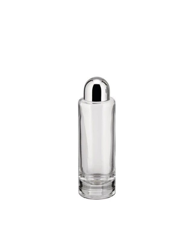 Alessi 5074/AO Oil-Vinegar Cruet in Steel Mirror Polished and Crystal, Stainless, Silver, 5.2 x 5.2 x 17.5 cm