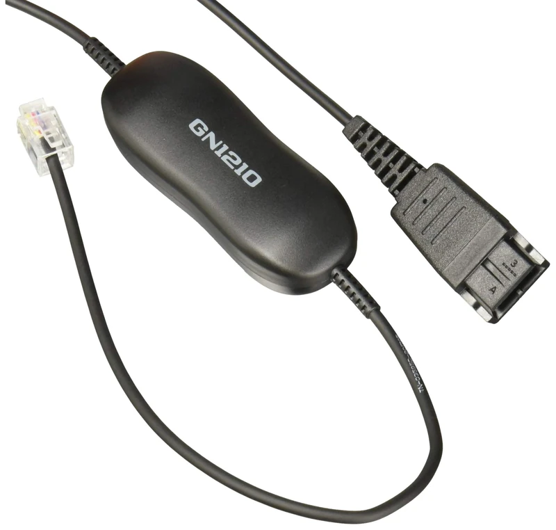 Jabra GN 1210 RJ9 0.8 m Straight QD to RJ9 Smart Cord, 88001-96