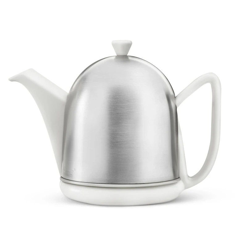 Bredemeijer 3510W Teapot Manto 1,0L, satin finish, spring white, Stainless Steel, 1 L, 17.2 cm*14.1 cm*23.7 cm