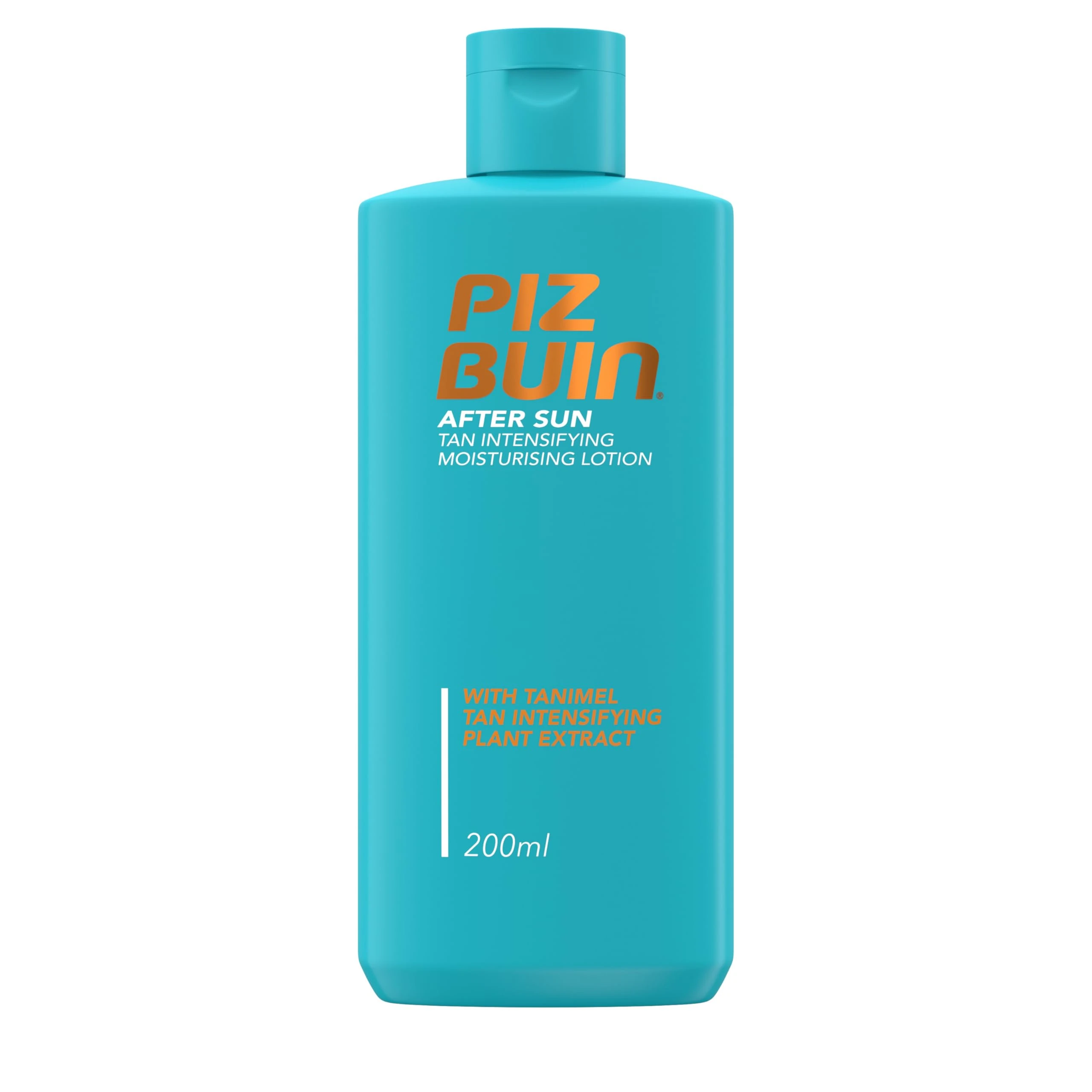 Piz Buin After Sun Tan Intensifying Moisturising Lotion (200ml), Nourishing Aftersun Cream with Vitamin E and Shea Butter, Ideal to Soothe Sensitive Skin, with Tanimel Tan Intensifying Plant Extract