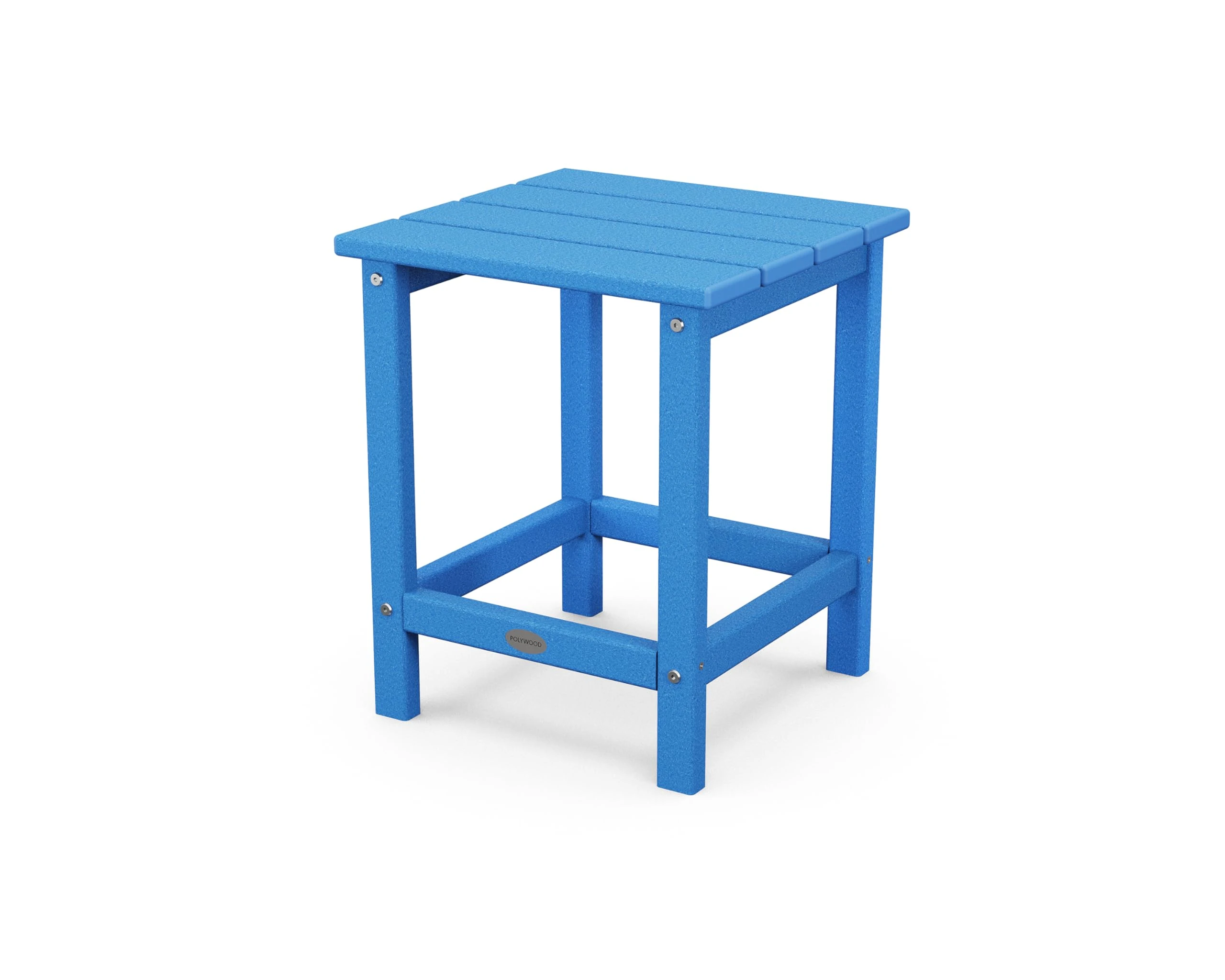 Polywood Long Island 18" Side Table, Pacific Blue