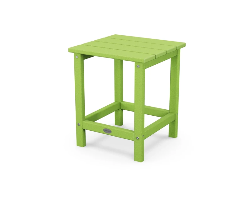 Polywood Long Island 18" Side Table in Lime