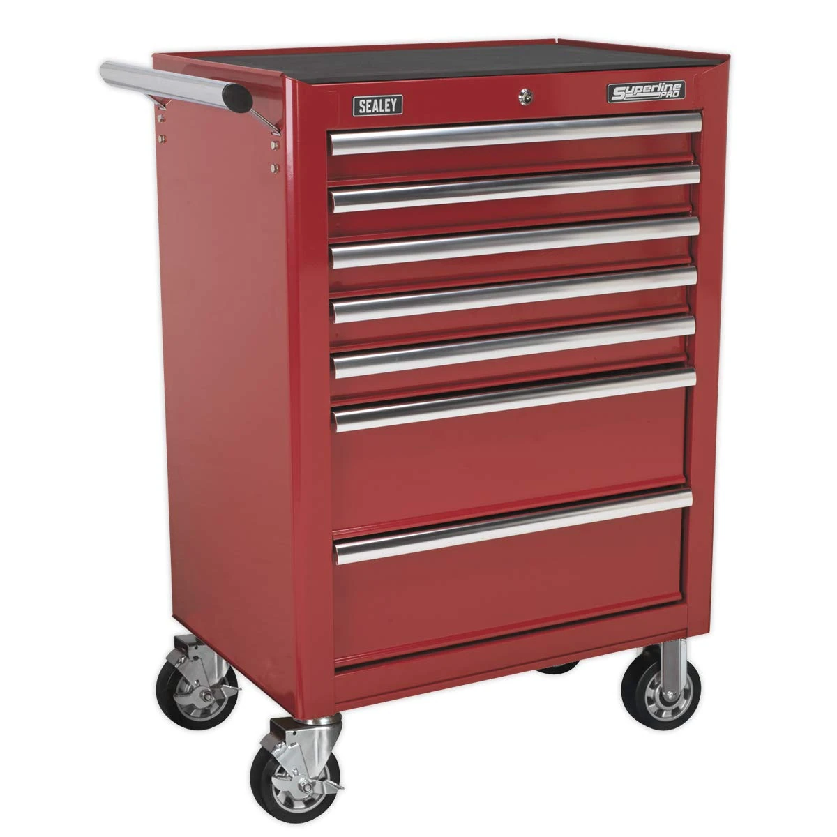 Sealey Ap26479T Rollcab 7 Drawer With Ball Bearing Runners - Red