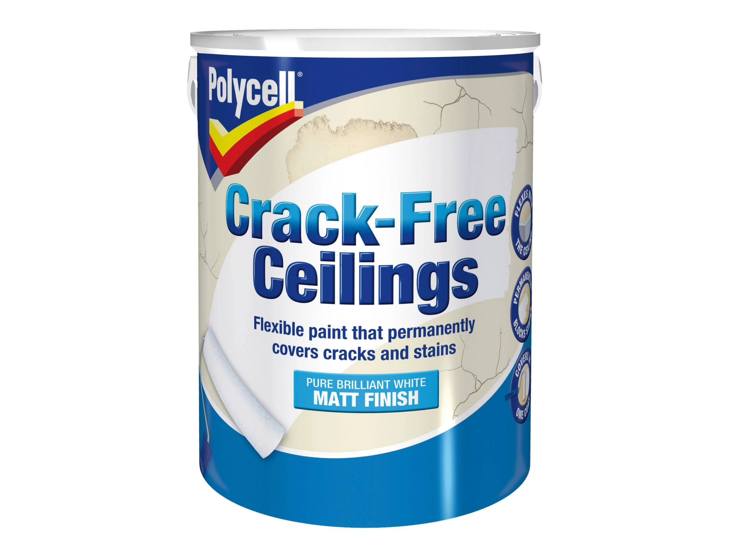 Polycell Crack-Free Ceilings Smooth Matt 5L