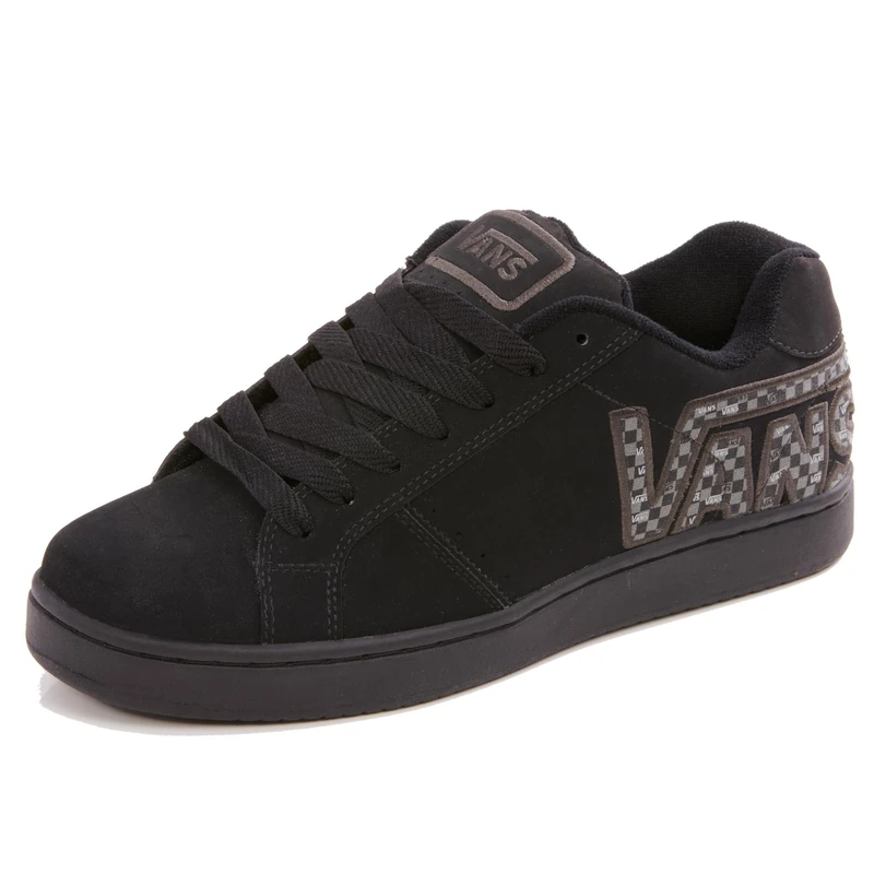 Vans Men's Widow Skateboarding Shoe (checkervans) Black/Black VDE13UB 9 UK