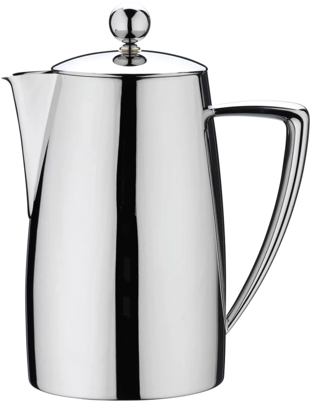 Café Stal Thermal Wall Art Deco Range 18/10 Stainless Steel Mirror Finish Cafetiere, 8-Cup