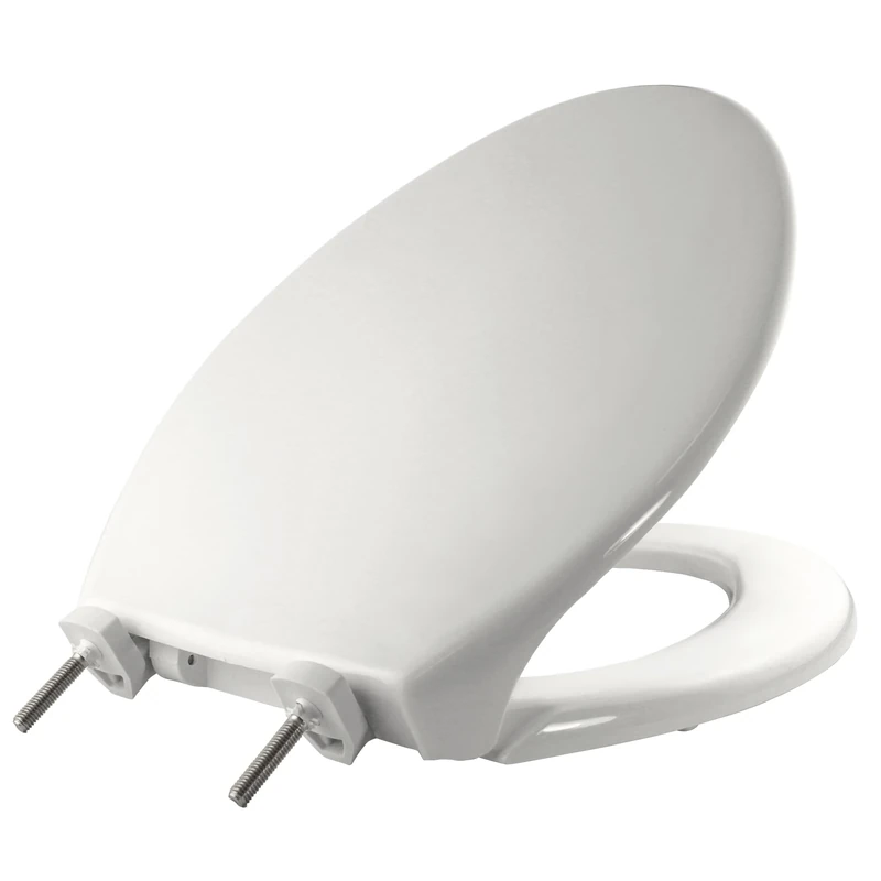 Bemis 7800TDG000 Commercial Heavy Duty Closed Front Toilet Seat, White, 1 Pack