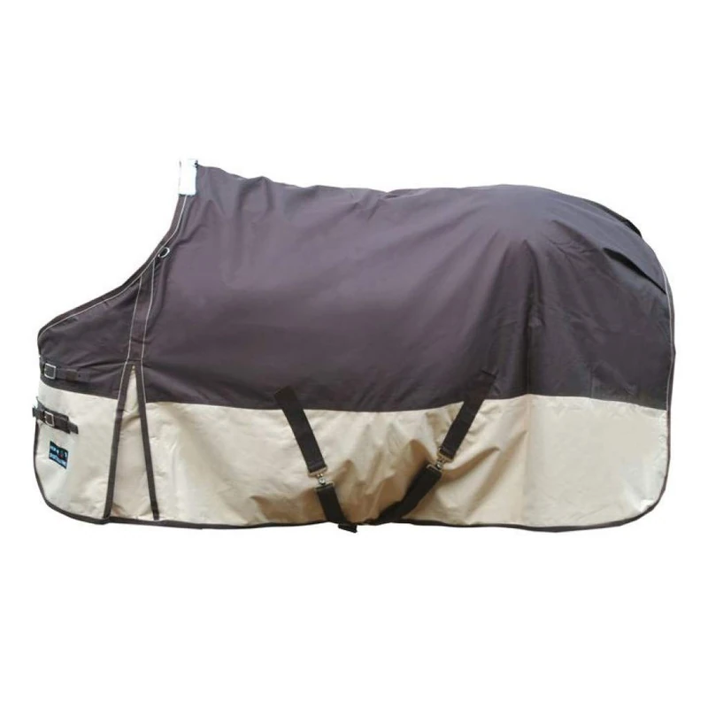 HKM 30012125.0040 Professional Turnout Blanket with Polar Fleece Lining Dark Brown/Beige
