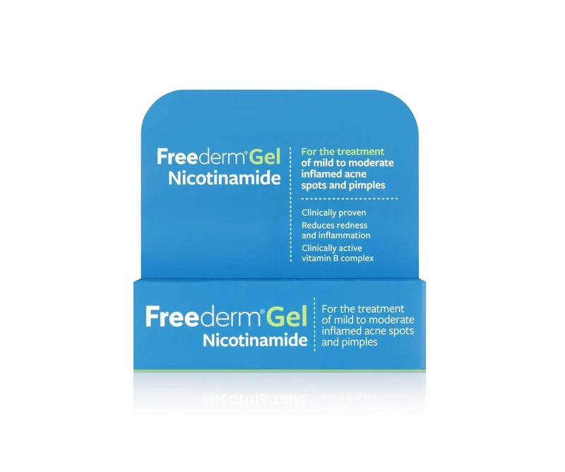 Freederm Gel With Nicotinamide. For Mild to Moderate Inflamed Acne Spots and Pimples. 10g