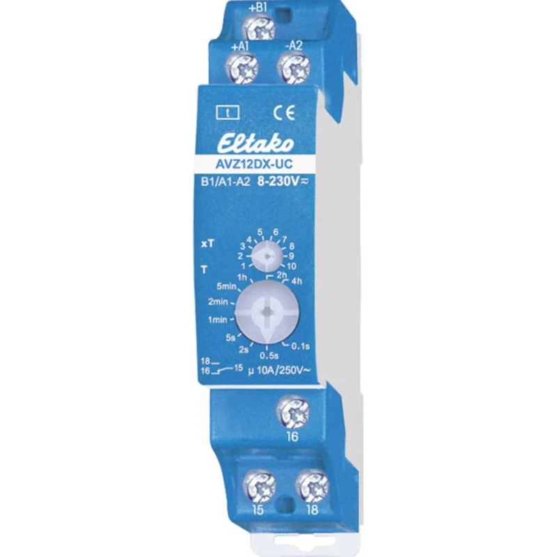 Eltako AVZ12DX-UC, Adjustable, Analogue time delay Relay