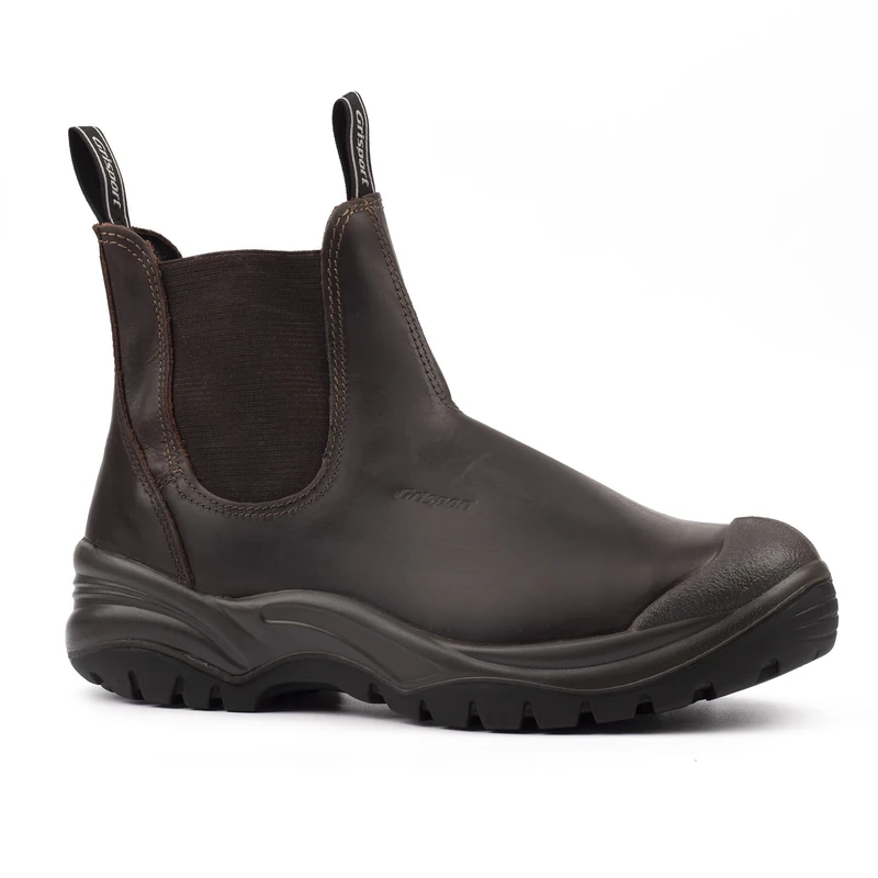 GriSport Chukka Mens Steel Toe/Midsole Chelsea Pull On Boots