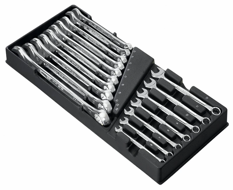 FACOM - Module of 17 OGV Combination Keys - MOD.440-1XL - Dimensions 6-22 mm - Robust and Durable Material - Compatible with The FACOM Modular Storage System - for Professionals and Individuals