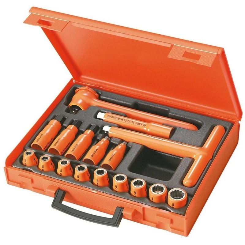 FACOM S.401AVSE Series S.AVSE 1000 Volt Insulated Tool Set, 345 mm x 280 mm x 65 mm