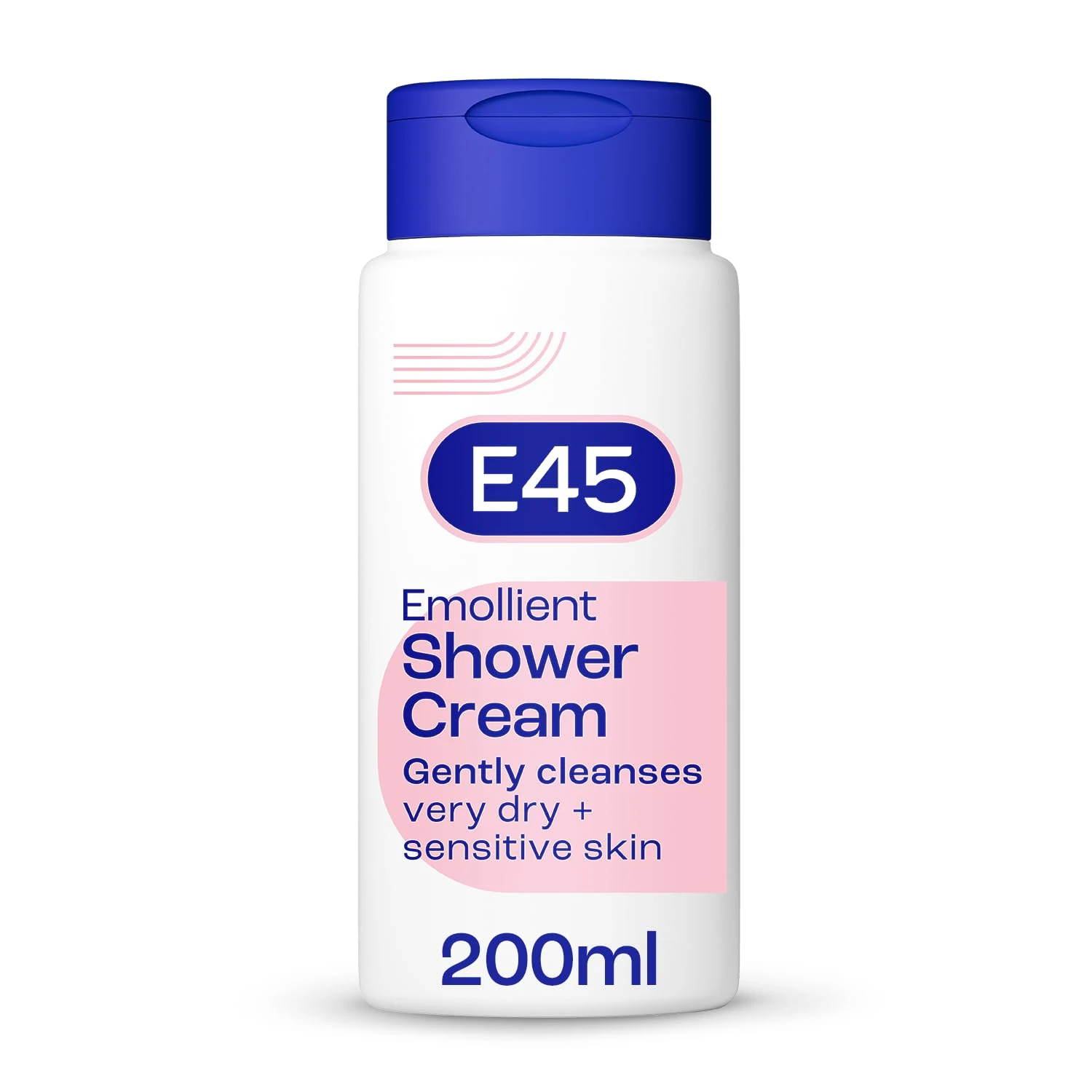 E45 Shower Cream for Dry, Sensitive, and Itchy Skin - Moisturising Body Wash for Men and Women - Helps Maintain Skin pH - Suitable for Eczema and Dermatologically Tested - 200 ml