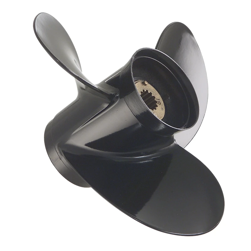 Quicksilver Black Diamond 3-Blade Aluminum Propeller, 9 Dia x 10 Pitch, Right Hand