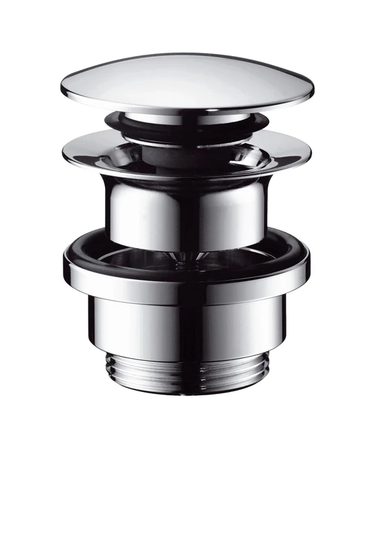 hansgrohe Waste Set Push-Open for Basin and Bidet Mixers, Chrome, 50100000