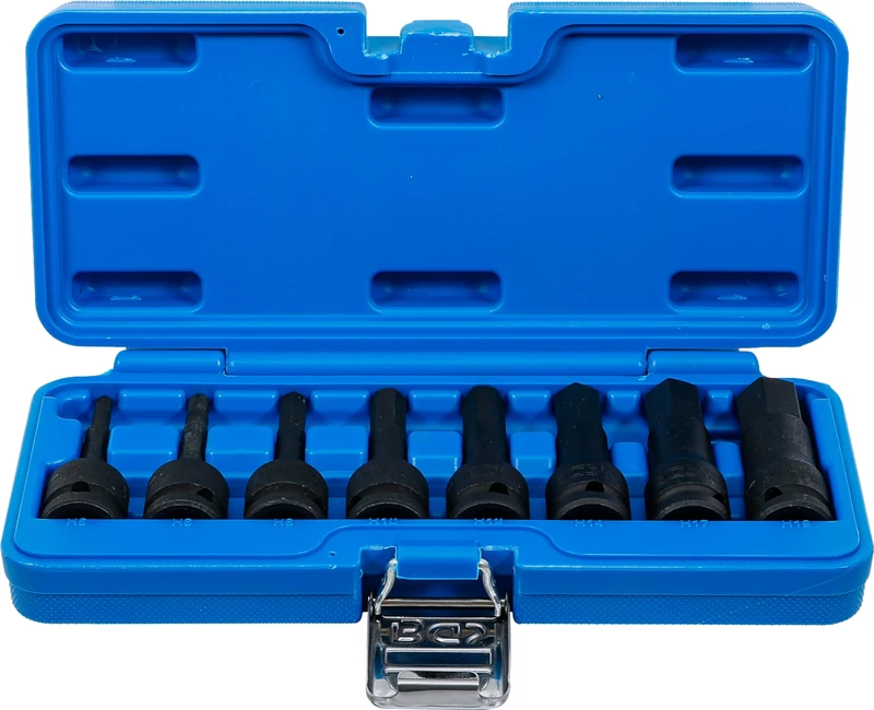 BGS 5481 | Impact Bit Socket Set | 12.5 mm (1/2") Drive | internal Hexagon 5 - 19 mm | 8 pcs.