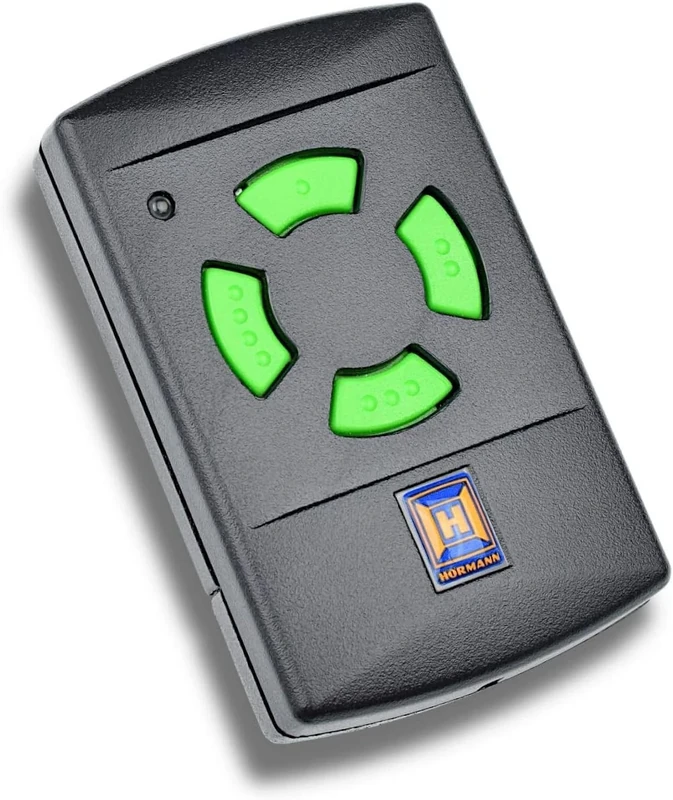 Hörmann HSM4 437230 Handheld Transmitter (Range Approx. 20 m, Frequency 26.975 MHz, Self-Learning Coding, for Garage Door, Driveway Gate, Front Door, etc.)